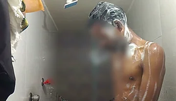 Video of Nagin Bathing in the Bathroom