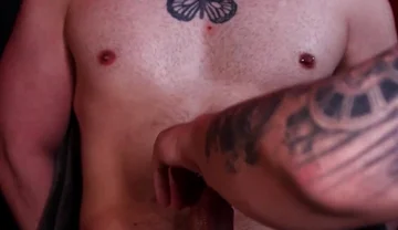 Grindr Guy with Huge Cock Blows His Load All Over Me and My Walls