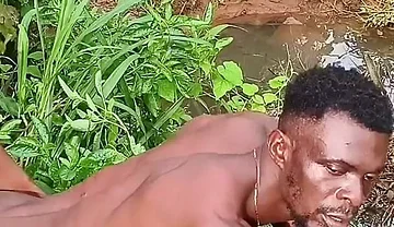 Ebony Ran for His Life After a Merciless Hard Jungle Fuck