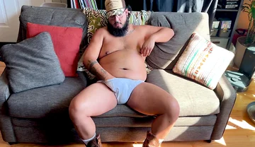 Sweaty Chub Boy Exposes Himself After Work
