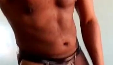 Hot Leather Jock Jerk off!
