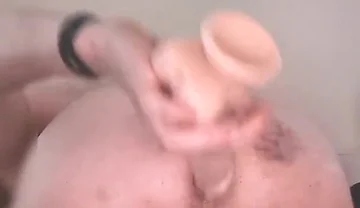 Ass Too Bruised for Spanking so Played with New Dildos