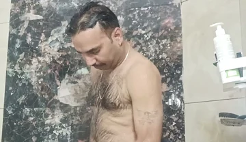 Indian Desi Man Sex and Show Shower Shoe and Masterbation