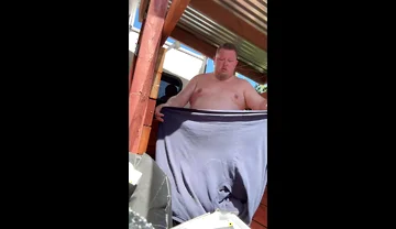 Blue Collar Stepdaddy Yard Work Piss and Cum