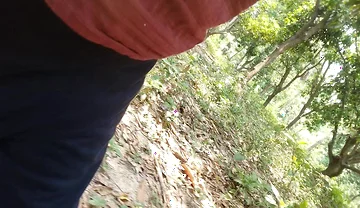 A Asian Boy in Forest Handjob Foking