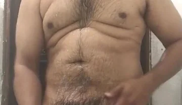 Swim Trunks and Jerking in the Bath.