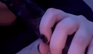 Sucking My Dildo Getting It Nice and Wet