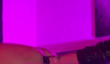 Fisting Session, Her Big Buttocks Getting Both Hands