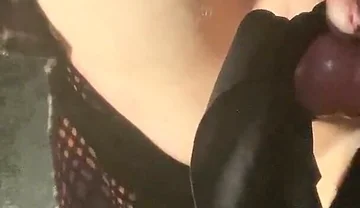 Crossdressers Self Spanking with Tied Balls and Small Dick