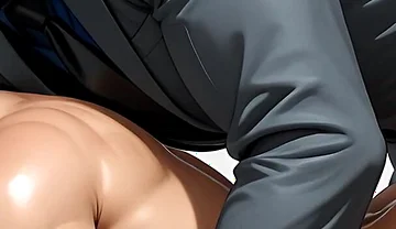 Strict Coach Stepdaddy Gets Rimmed and Ball Worshipped by Silver Fox. Intense Yaoi Domination