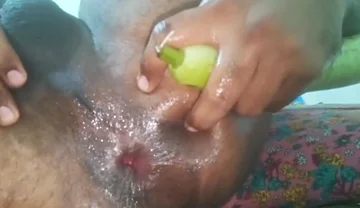 Sissy Gay Bitch Ass Fuck with Cucumber