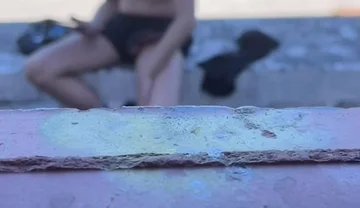 Amateur Boy Caught Freeballing and Exposing His Boner