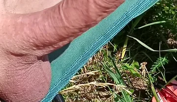 Hot Summer Day. It's Good to Be Naked and Jerk Your Dick