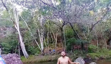 I Went to the Waterfall and Showed off Before Someone Came and Caught Me.