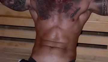 Cumming in the Sauna with No Hands!