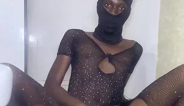 Sexy Femboy in Lingerie Playing with His Hole