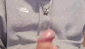 Skinny Lad Pulls Back Skin to Show Bellend
