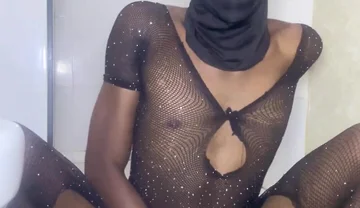 Sexy Femboy in Lingerie Playing with His Hole