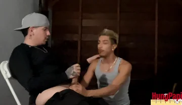 Gay Cholo Sucks Gang Thugs Cock