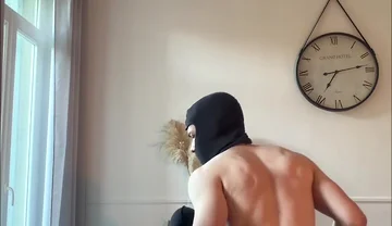 An Xxl Wild Man and His Submissive Bottom in Sexy Outfit