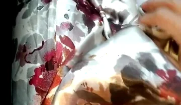 Satin Flower Dress Masturbation