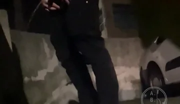Amateur Boy Caught Peeing in the Street After Party