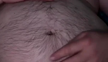 Worship Hairy Big Belly and Sniffing Yellow Piss-stained Undies