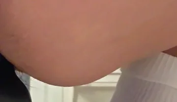 Anal Dildo Masturbation with White Socks