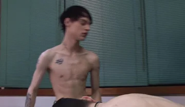 Bareback Business Twink Threeway Fuck