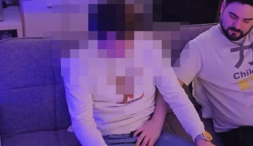 Young Straight Plumber Comes by in His Free Time and Lets Me Blow Him and I Cum on His Thigh