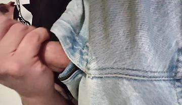 Gooning and Stroking on the Couch with My Big White Cock Goon Stick