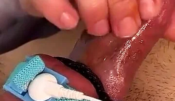 Estim Electro Cum on Balls