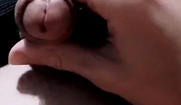 Guy in Boxers Jerking off His Sweet Cock