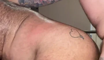 Coach Fuck Furry Beefcake on Gym Bench