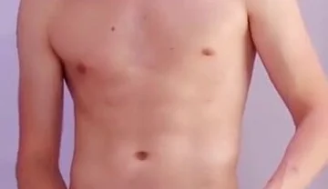 Gay teen playing with his hard cock and fingering his virgin hole