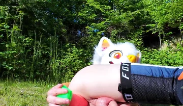 Horny Twink Uses Carrot in His Hole