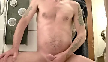 Anal Dildo. Jerking off My Big Cock