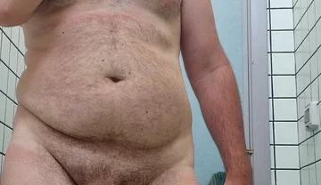 All Naked in Bathroom