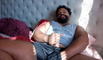 BBC Stepdaddy Cums with a Mini Vibrator in His Ass