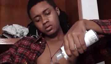 Horny BBC Guy Stroking Until Explosive Load in His Room - Face Visible