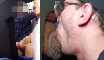 Straight, Married and Uncut App Driver Was Near Gloryhole and Decided to Relieve Himself!