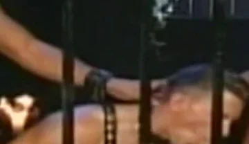 Fucked Raw in Bacxkroom in Leather Outfits