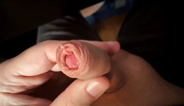 Play with My Little Cock and the Long Foreskin (slow Motion)