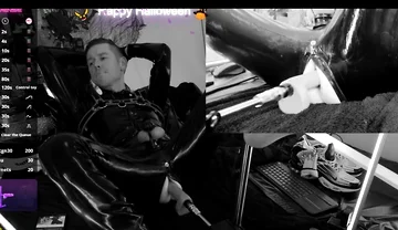 Rubber Halloween Black N White