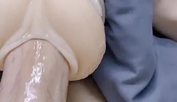 Multiple Positions Sliding My Wet Big Dick in Fleshlight Want Me to Fuck You Like This