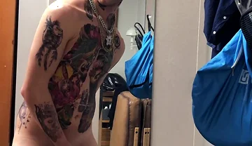 Tatted Twink Masturbation Solo
