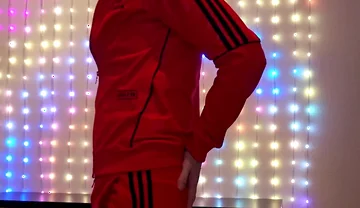 Red Adidas Tracksuit