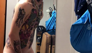 Tatted Twink Masturbation Solo