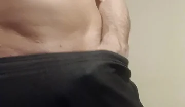 Showing off My Cock in Joggers