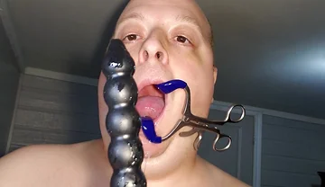 Mouth Spreader Deepthroat 3 Huge King Cock Dildo